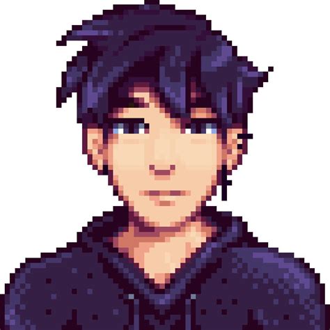 Stardew Valley Sebastian Portrait Mod - art-puke