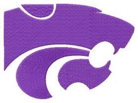 Kansas State Wildcats logo embroidery design | Machine embroidery, Machine embroidery designs ...