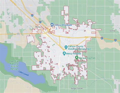 City Of Nampa Idaho Map