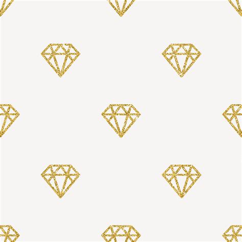 Premium Vector | Seamless background - glitter gold diamonds.