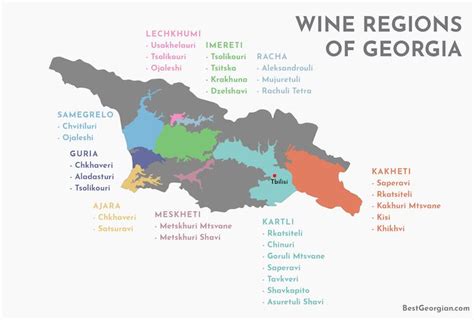 Wine Map of Georgia : r/Sakartvelo