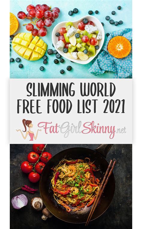 Free Food List | Slimming World 2021 | Fatgirlskinny.net | Slimming ...