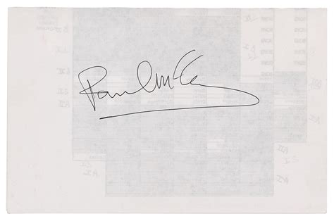 Beatles: Paul McCartney Signature | RR Auction