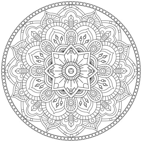 Mandala par pauline - Mandalas - Coloriages difficiles pour adultes