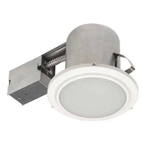 Globe Electric 5 in. White Recessed Shower Light Fixture-90036 - The Home Depot