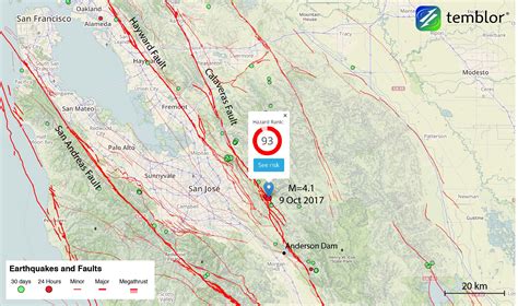 San-jose-earthquake-anderson-dam-map - Temblor.net