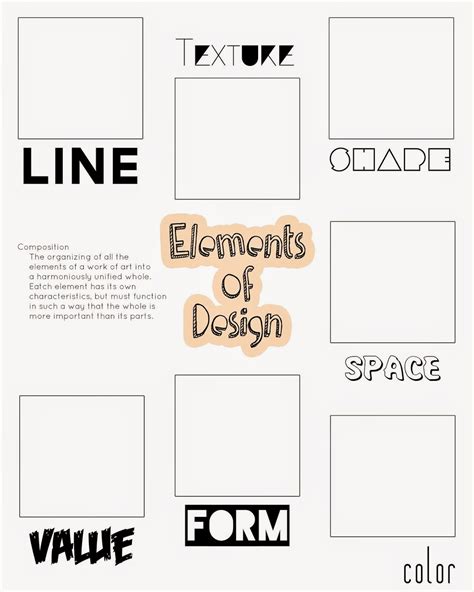 Free Printable Elements Of Art Worksheets