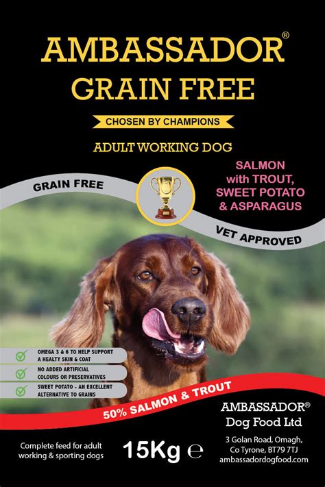 Grain Free Salmon Dog Food 15kg – Ambassador Dog Food Ireland