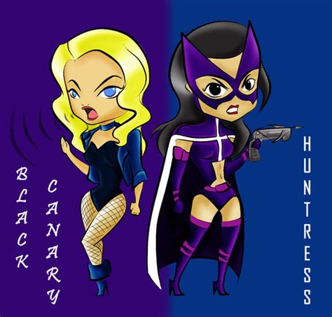 Black Canary and Huntress by StrayMinK on DeviantArt