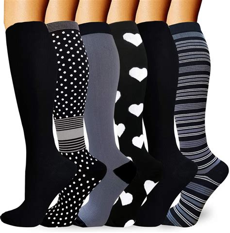 CALHNNA Compression Socks for Men & Women, 6 Pairs, L-XL - Walmart.com