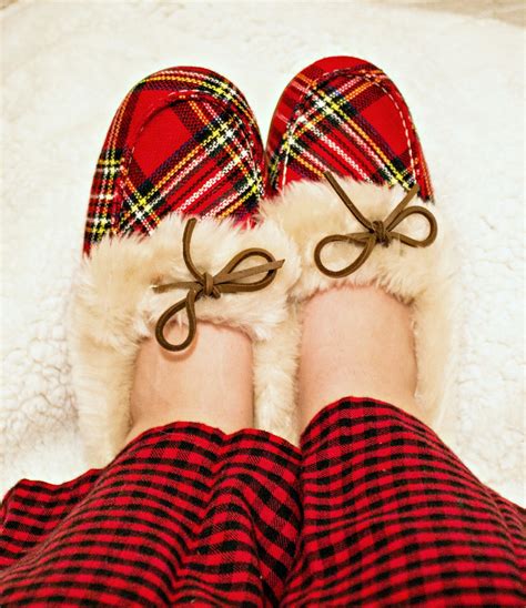 Vionic Slippers with Orthaheel Technology in Red Plaid - Rachel's Lookbook