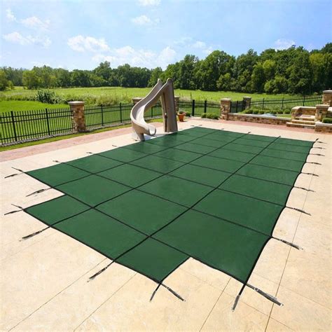 Yard Guard DG183658S Deck Lock System Safety Cover for 18 x 36 Foot Pools, Green - Walmart.com