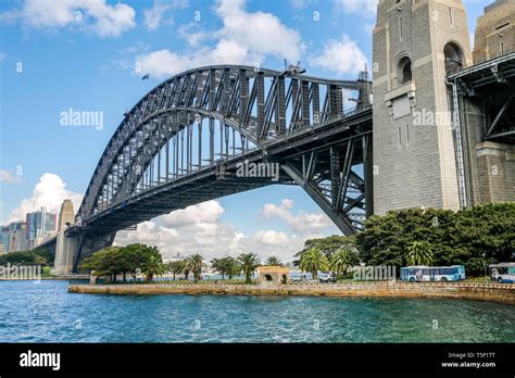 Sydney harbour bridge spanning across the harbour,Sydney,Australia ...