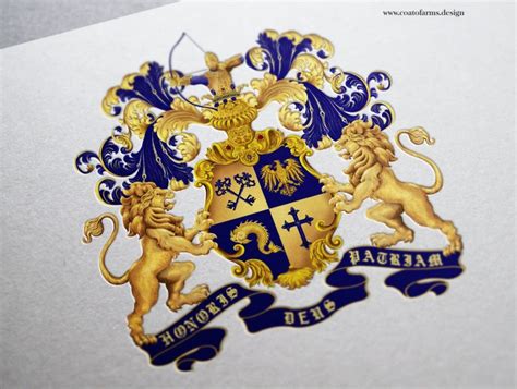 Coat of arms (family crest) I designed for the Adams family from the USA - Custom Coat of Arms ...