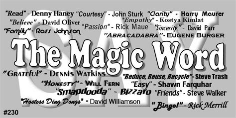 230: The Magic Words Over the Years — The Magic Word