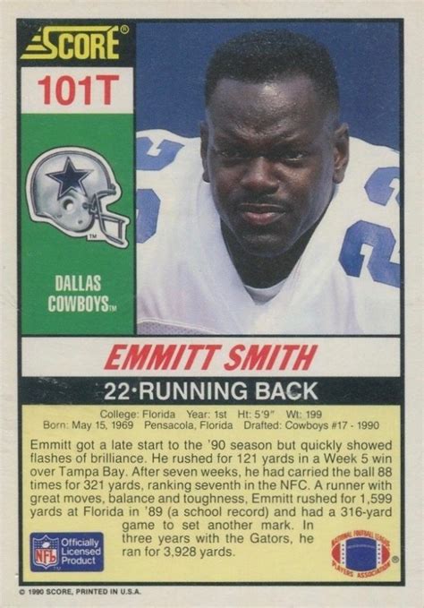 Emmitt Smith Rookie Cards: The Ultimate Collector’s Guide - Old Sports ...