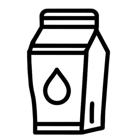 Premium Vector | Milk icon outline