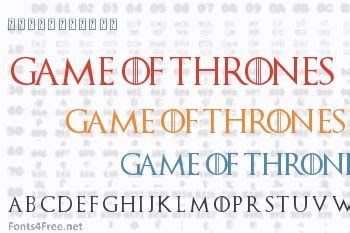 Game of Thrones Font Download - Fonts4Free