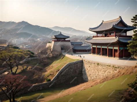 Premium AI Image | Seoul cityscape Korean heritage design Korean ...