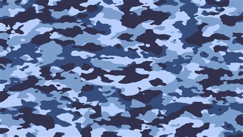 Blue Camouflage Background