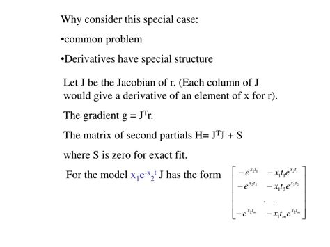 PPT - Nonlinear least squares PowerPoint Presentation, free download - ID:3553449