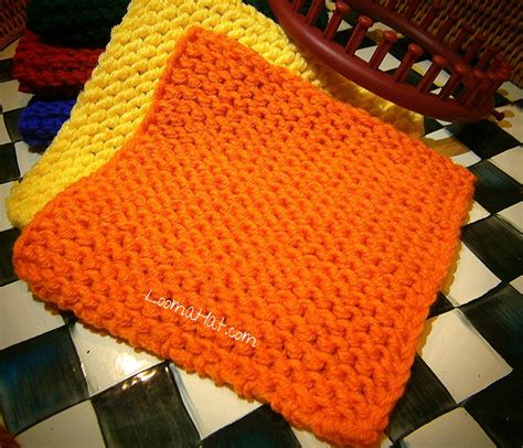 Loom-Knit-Squares - LoomaHat.com