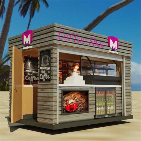 Multi-function and fashion outdoor kiosk with attractive design for sale