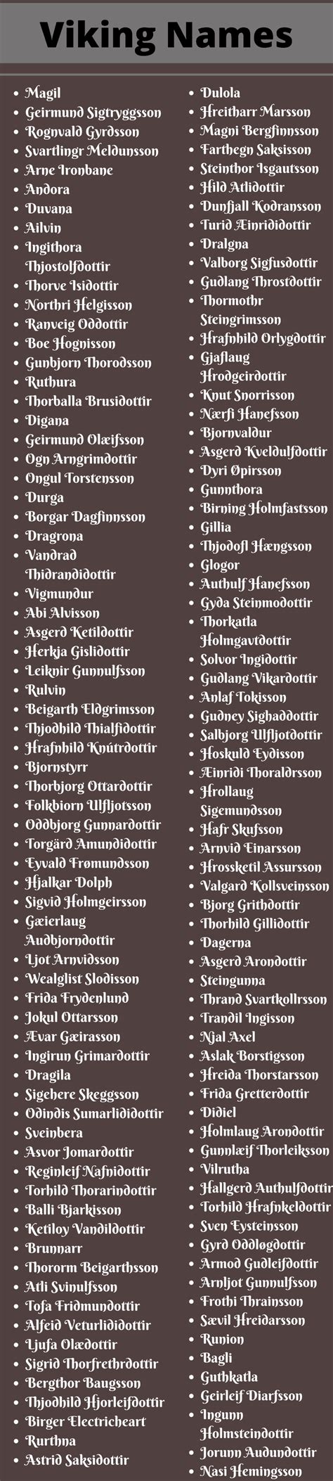 Viking Names: 400+ Cool And Catchy Viking Names