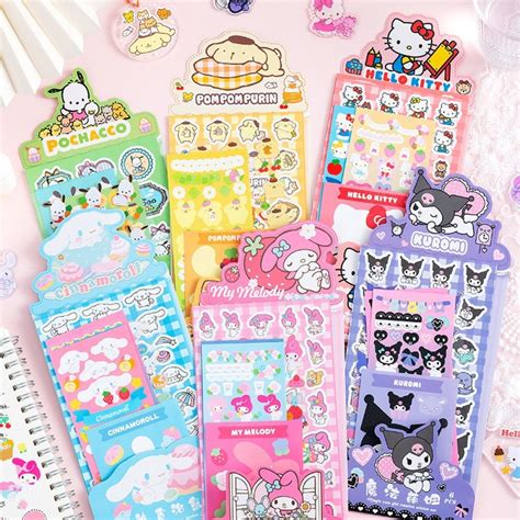 Sanrio stickers sheet sets ~ 6 sheets per pack