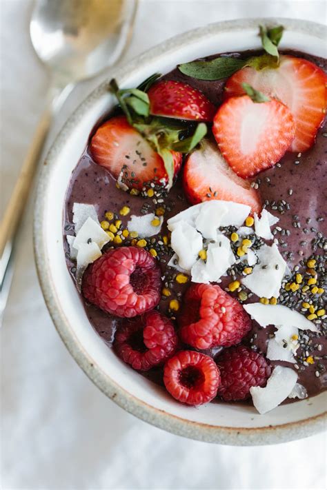 Acai Bowl with Mixed Berries | Downshiftology