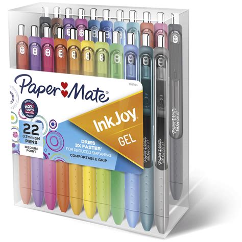 Paper Mate InkJoy Gel Pens, Medium Point, 0.7 mm, Assorted Colors, 22 Count - Walmart.com ...