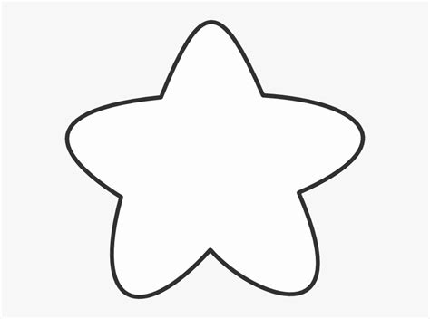 Star Outline Clip Art - Rounded Edges Star Transparent, HD Png Download ...