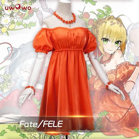 UWOWO Fate Grand Order Nero Anime Cosplay Costume FGO Extra Women Dress Cosplay Full Set Costume ...