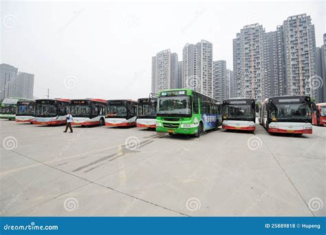 Bus at the parking editorial stock photo. Image of modern - 25889818