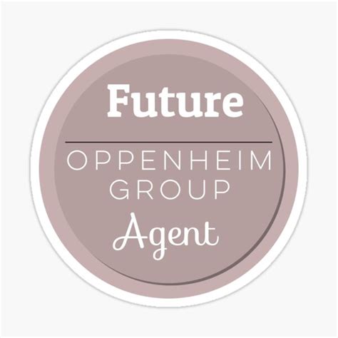 "Oppenheim Group Agent" Sticker for Sale by Rawgi | Redbubble