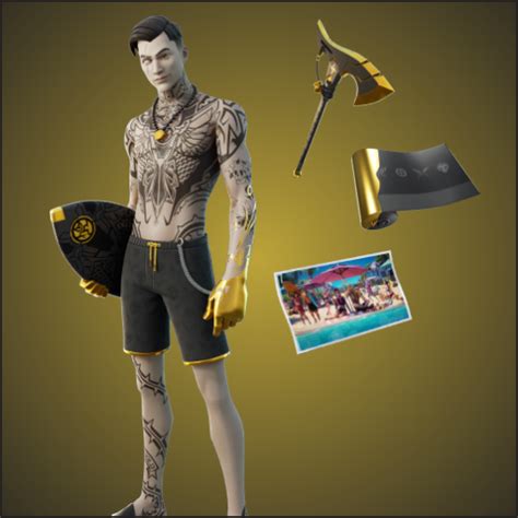 Midsummer Midas + GHOST Skimboard + Gilded Shadow + Golden Black + Ice Cream Social - Fortnite ...