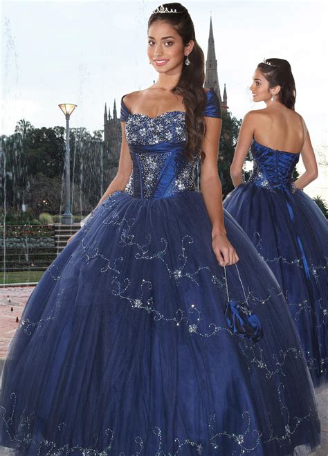 Dark Royal Blue Ball Gown Cap Sleeved and Sweetheart Lace up Full Length Quinceanera Dresses ...