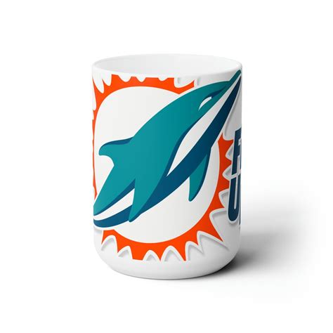 Miami Dolphins Fins up Ceramic Mug 15oz - Etsy