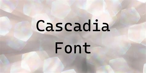 Cascadia Code Font Free Download