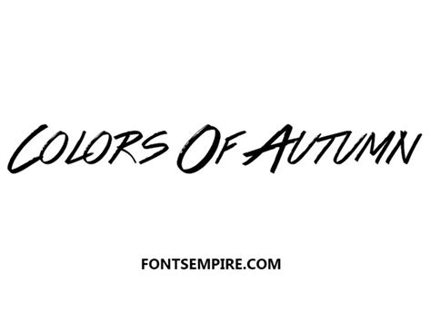 Colors of Autumn Font Download - Fonts Empire