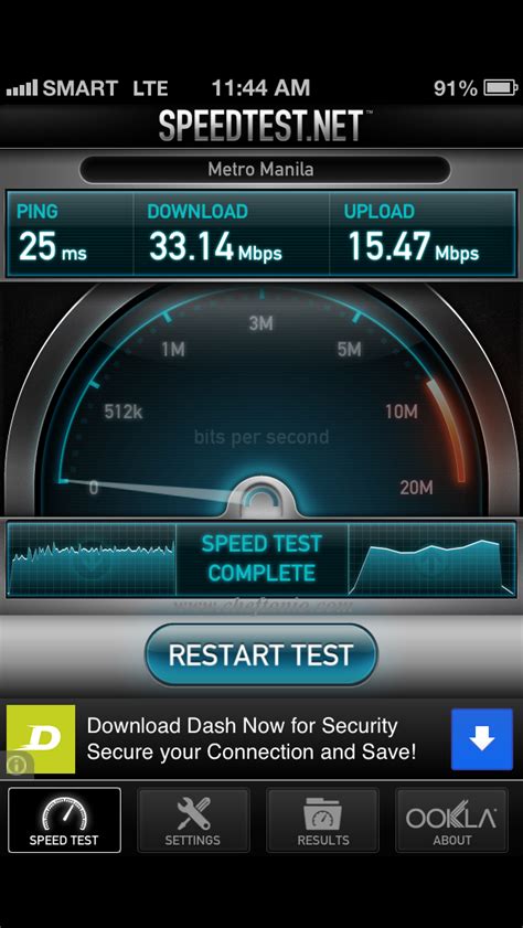 Smart LTE Speedtest around Metro Manila ~ Cheftonio's Blog