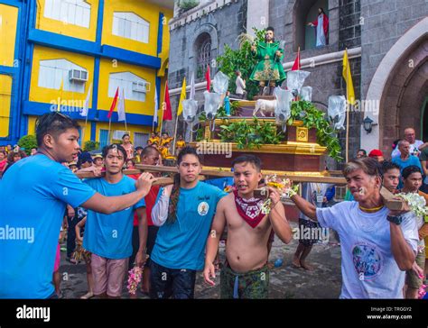 Participants in the Higantes festival in Angono Philippines Stock Photo ...