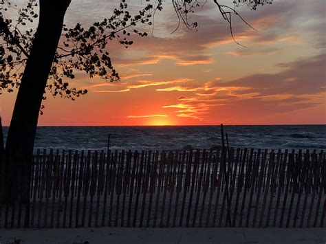 Sunset on Lake Michigan : r/Michigan