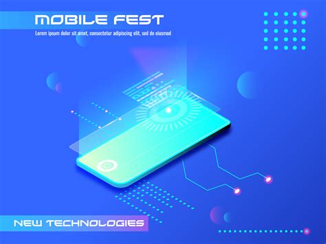 Flyer for the Mobile Festival by Lana on Dribbble