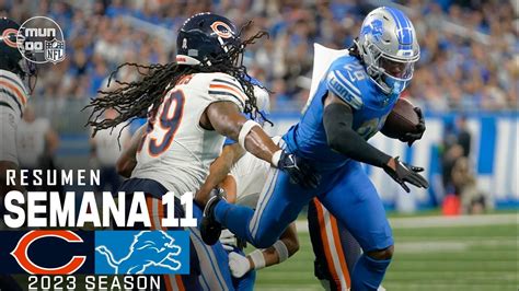 Chicago Bears vs. Detroit Lions | Semana 11 NFL 2023 | NFL Highlights Resumen en español - YouTube