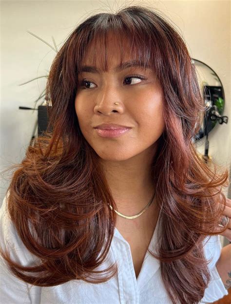 50+ Different Styles of Layered Haircuts : Caramel Brown Layers