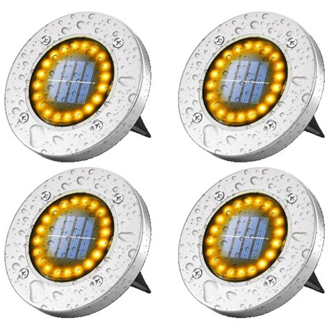 SideDeal: 4 or 8-Pack Ciana Bright Solar Ground LED Lights in White or Warm White