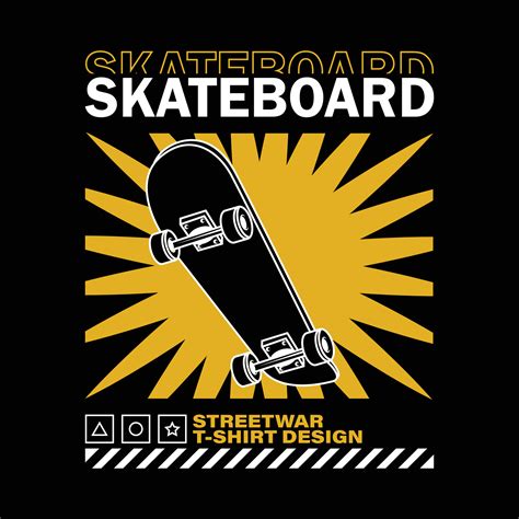 skateboard logo design illustration for printing and other uses ...