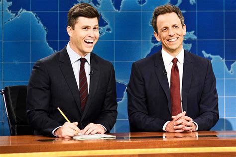 Seth Meyers on Colin Jost Beating SNL Weekend Update Anchor Record