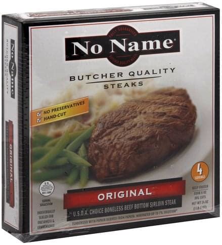 No Name Steaks Butcher Quality, Original Steaks - 4 ea, Nutrition ...